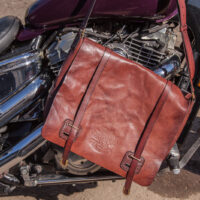Сумка-мессенджер MAVERICK из винтажной стираной кожи washed leather.