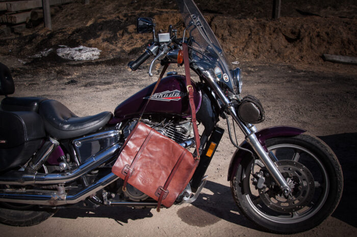 Сумка-мессенджер MAVERICK из винтажной стираной кожи washed leather. — изображение 2