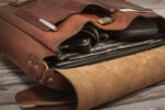 Сумка-мессенджер MAVERICK из винтажной стираной кожи washed leather. — изображение 6