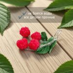 Серьги с малиной — изображение 4