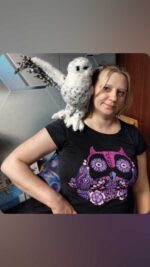 "Полярная сова": мягкая подвижная реалистичная игрушка из искусственного меха.