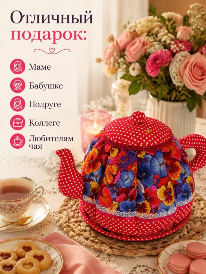 Грелка на чайник с подставкой — изображение 7