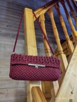 «Сумка макраме из полипропиленового шнура с накладным замком: стильная и прочная» — изображение 11
